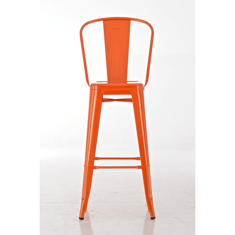 Ensemble de 2 tabourets de bar Aiden orange