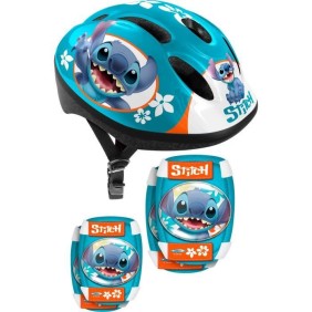 Set avec Casque et protections avec coudieres et genouilleres - DISNEY - STITCH