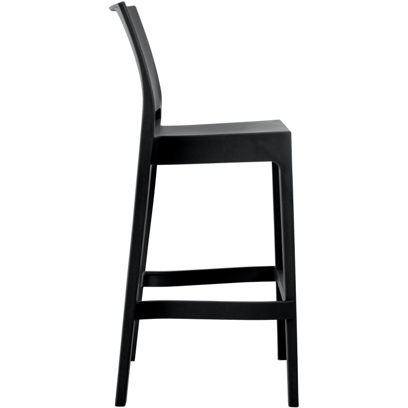 Ensemble de 2 tabourets de bar Maya noir