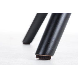 Chaise Pegleg tissu rond noir bleu