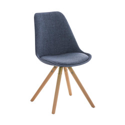 Chaise Pegleg tissu rond...