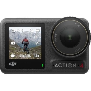 Caméra sport - DJI - Osmo Action 4 - 4K/120 ips - Stabilisation RockSteady 3.0 - Étanche jusqu'a 18 m