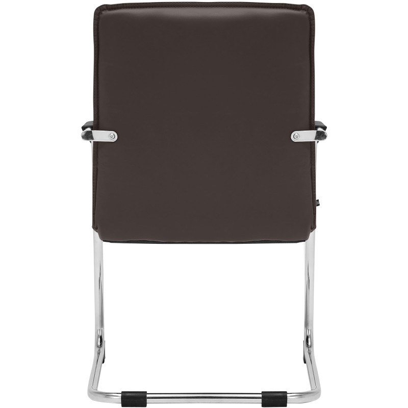 Chaise visiteur Seattle brun