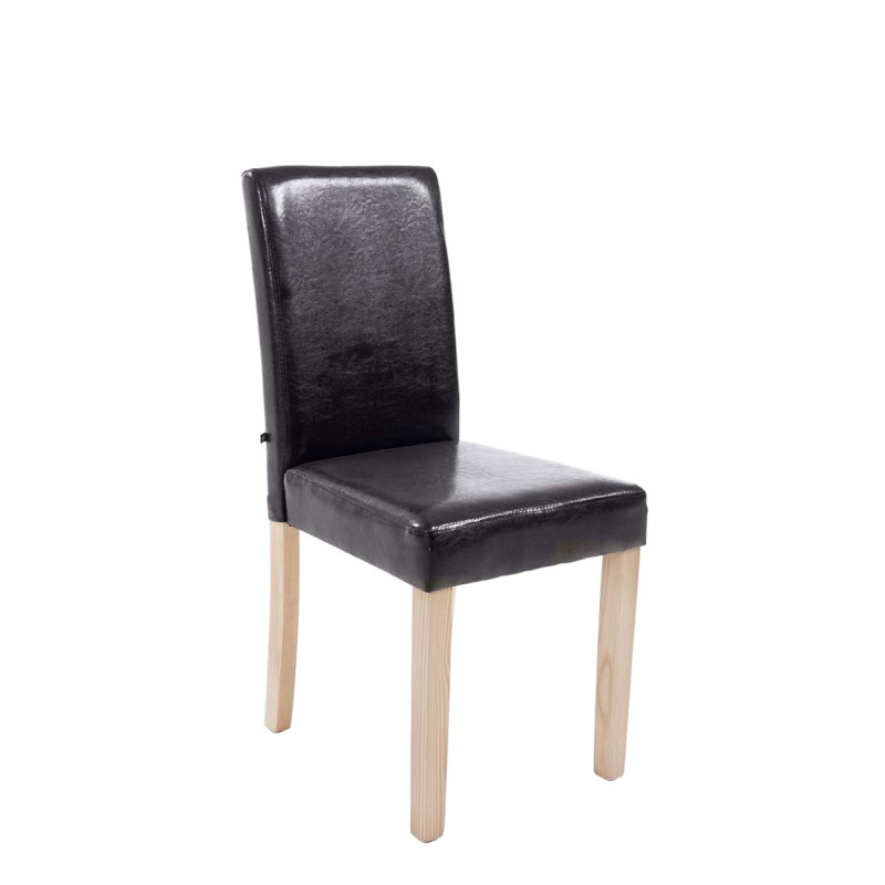 Chaise de salle à manger Ina natura brun