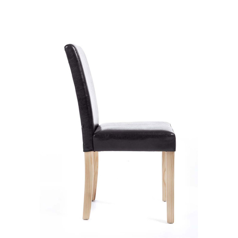 Chaise de salle à manger Ina natura brun