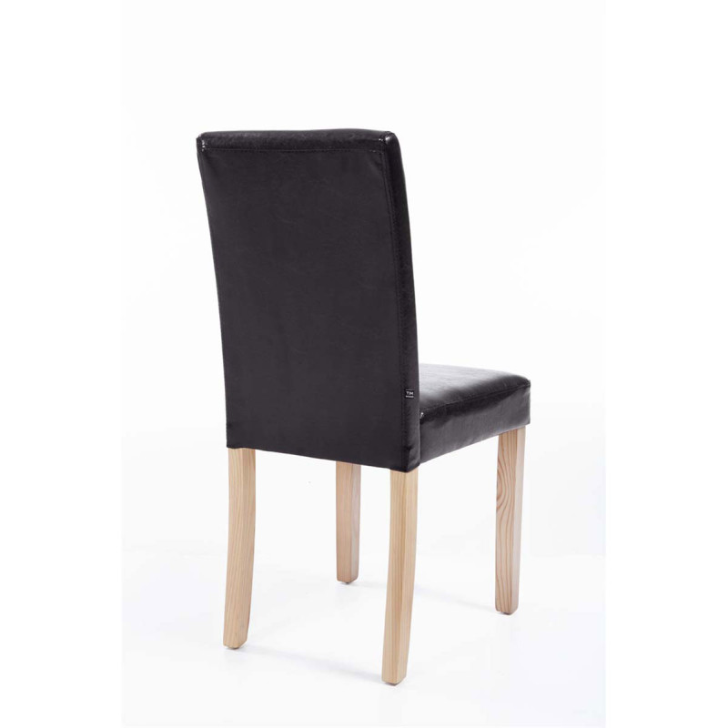 Chaise de salle à manger Ina natura brun