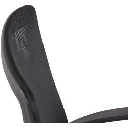 Chaise de bureau Kampen, noire/noire