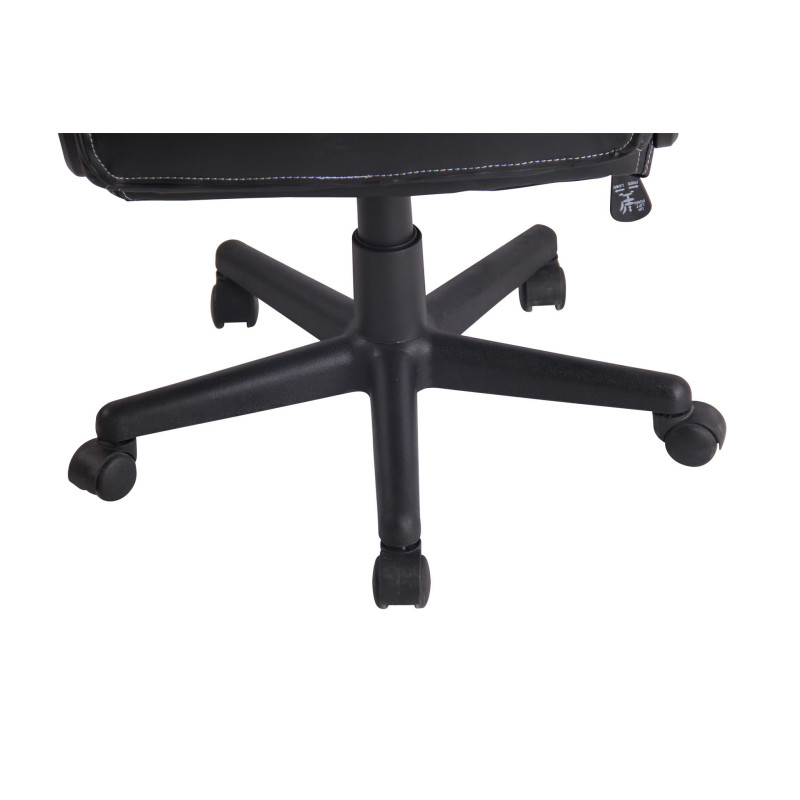 Fauteuil de bureau Elbing noir/orange