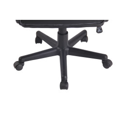 Fauteuil de bureau Elbing noir/jaune