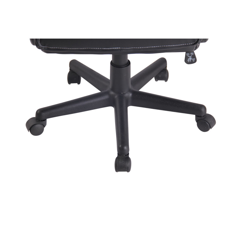 Fauteuil de bureau Elbing noir/jaune