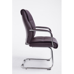 Chaise visiteur Sievert brun