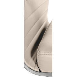 Fauteuil de bureau Amadora, similicuir crème