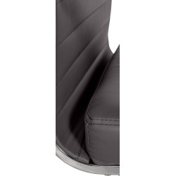 Fauteuil de bureau Amadora similicuir gris