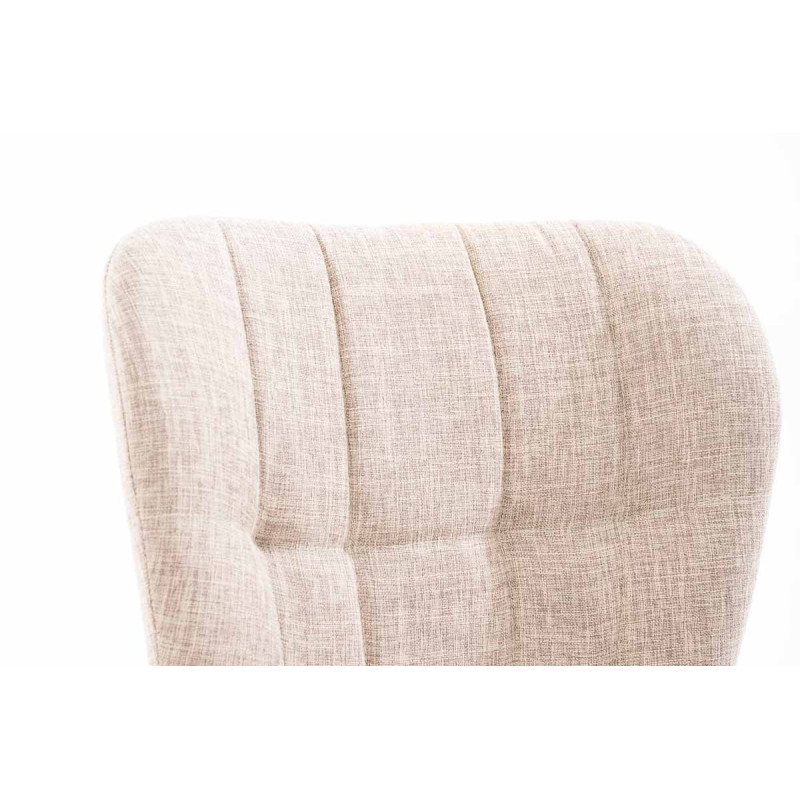 Chaise Elda tissu naturel crème