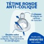 Lot de 4 tétines rondes DODIE Initiation - Débit 3