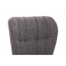 Chaise Elda tissu naturel gris clair