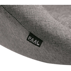 Lot de 2 tabourets de bar Miami V2 tissu chromé gris clair