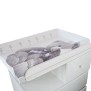 Plan a langer DOMIVA Little Bear - PVC - Matelas intégré - Blanc/Gris - 50 x 80 cm