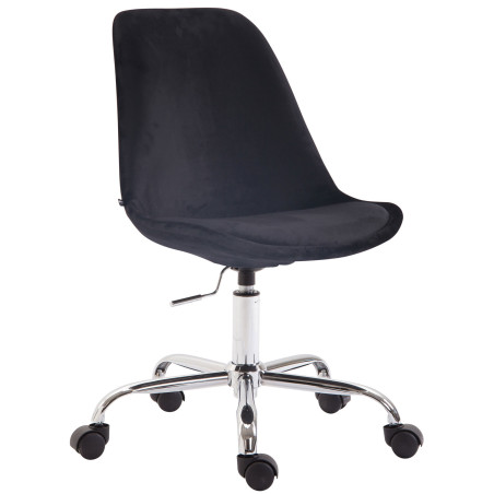 Fauteuil de bureau Toulouse en velours noir