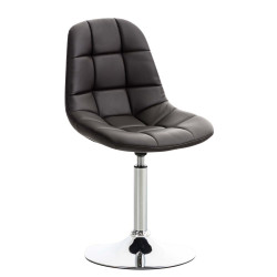 Chaise Emil simili cuir brun