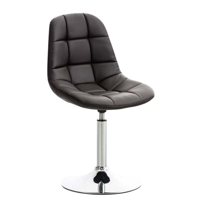 Chaise Emil simili cuir brun