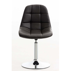 Chaise Emil simili cuir brun