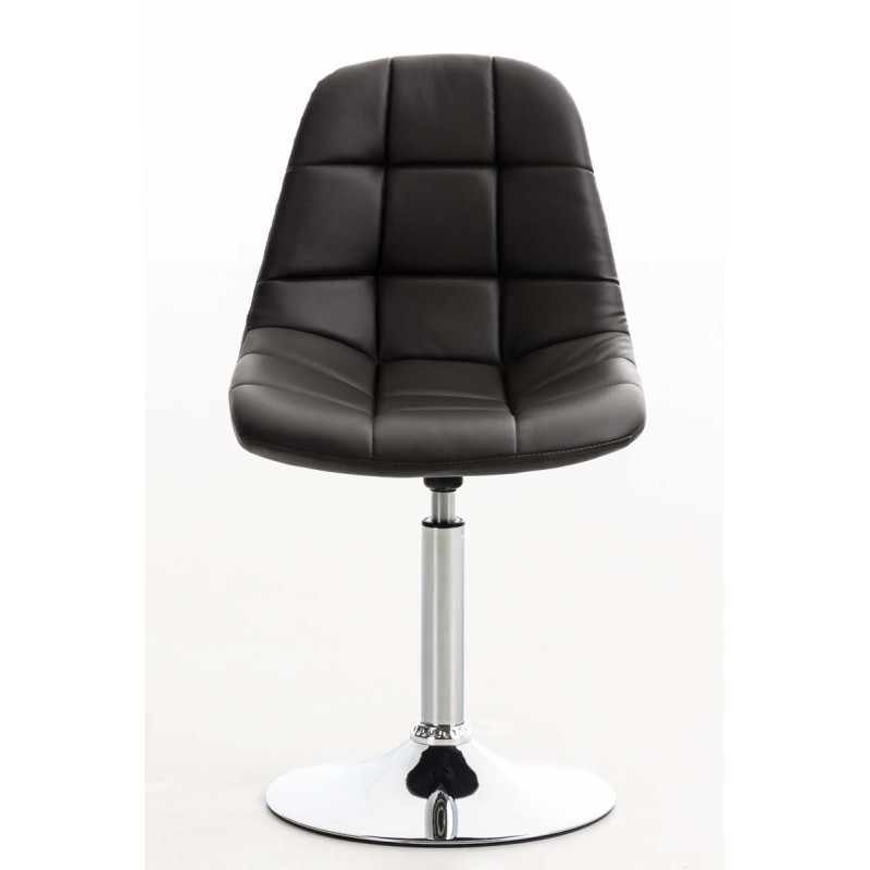 Chaise Emil simili cuir brun