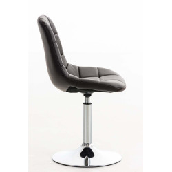 Chaise Emil simili cuir brun