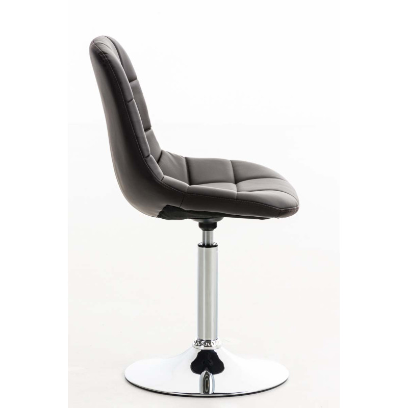 Chaise Emil simili cuir brun