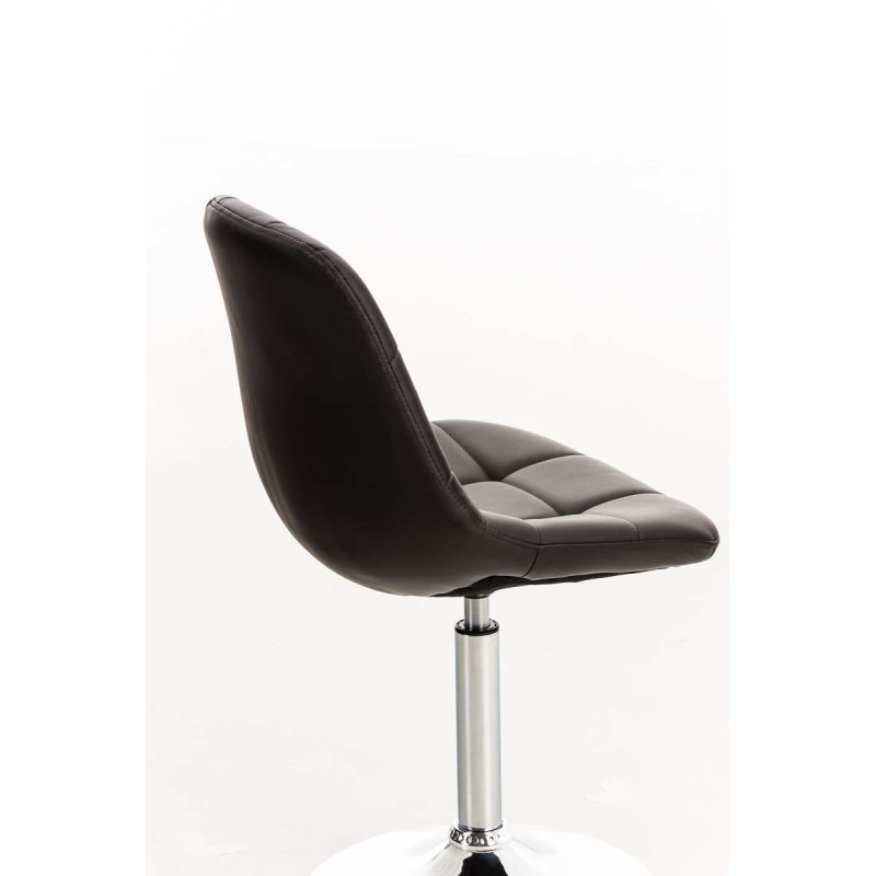 Chaise Emil simili cuir brun