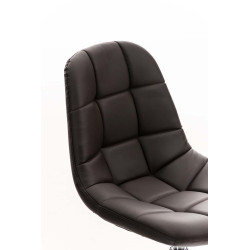 Chaise Emil simili cuir brun