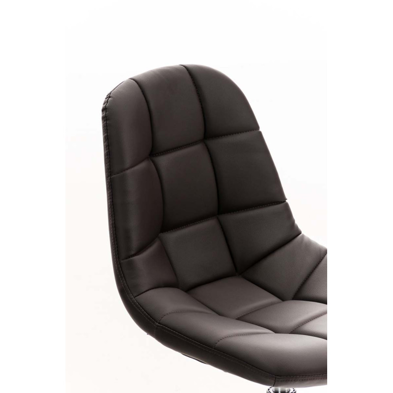 Chaise Emil simili cuir brun