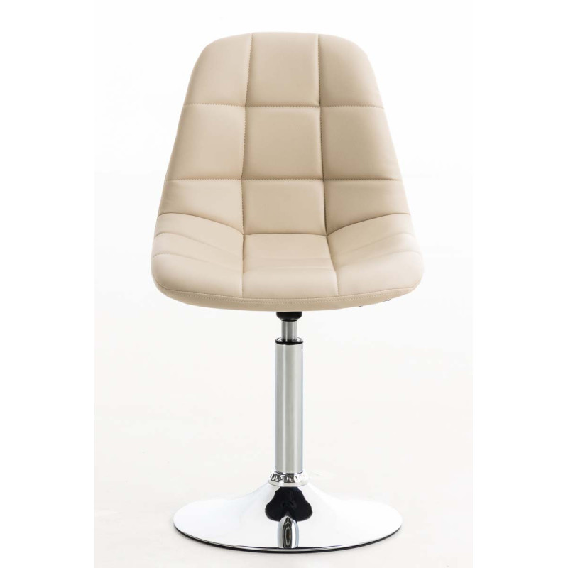 Chaise Emil simili cuir crème