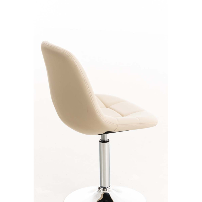 Chaise Emil simili cuir crème