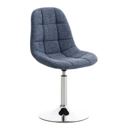 Chaise Emil en tissu bleu