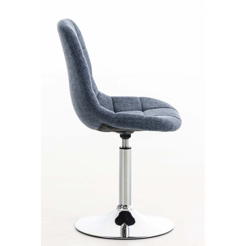 Chaise Emil en tissu bleu