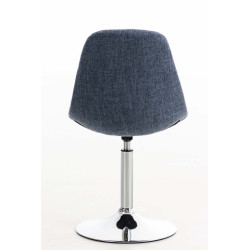 Chaise Emil en tissu bleu