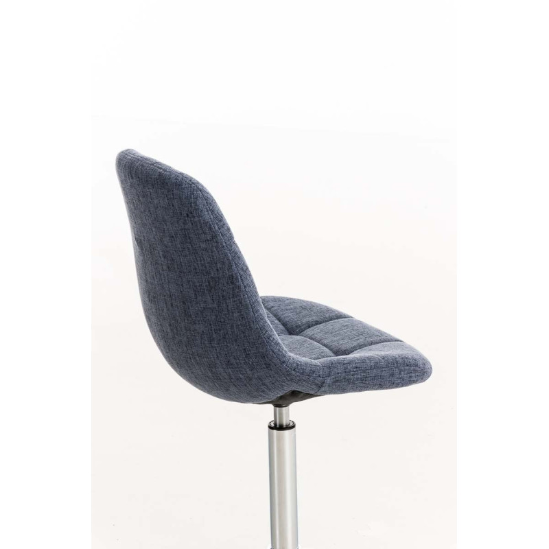Chaise Emil en tissu bleu