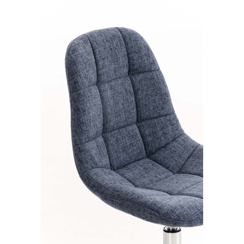 Chaise Emil en tissu bleu