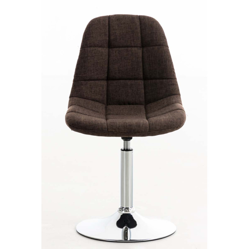 Chaise Emil en tissu brun