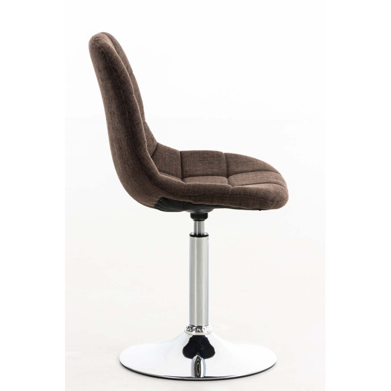 Chaise Emil en tissu brun