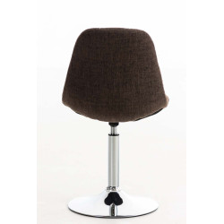 Chaise Emil en tissu brun