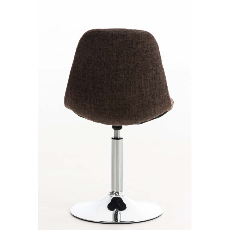 Chaise Emil en tissu brun