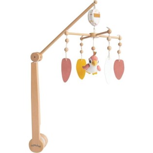 Mobile musical perroquet - Multicolore - 40 cm