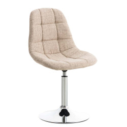 Chaise Emil en tissu crème