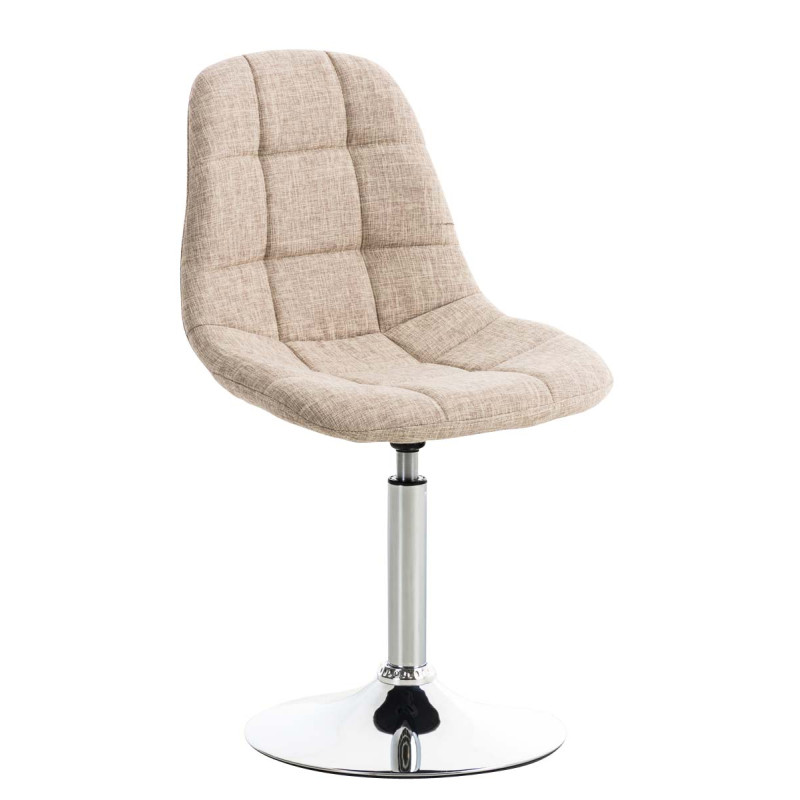 Chaise Emil en tissu crème