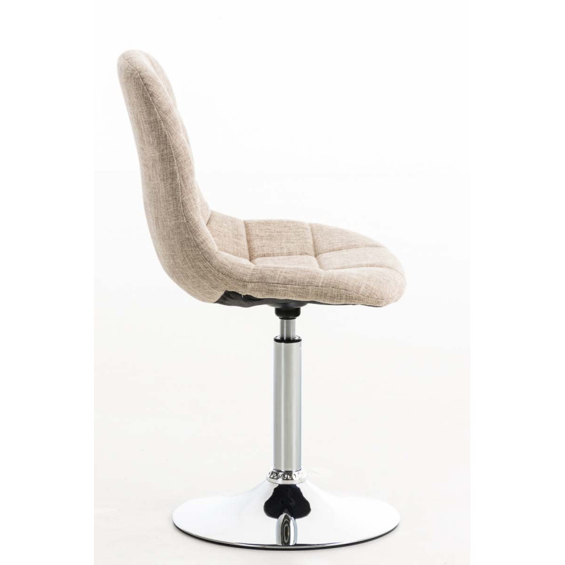 Chaise Emil en tissu crème