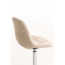Chaise Emil en tissu crème