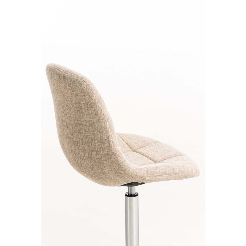 Chaise Emil en tissu crème