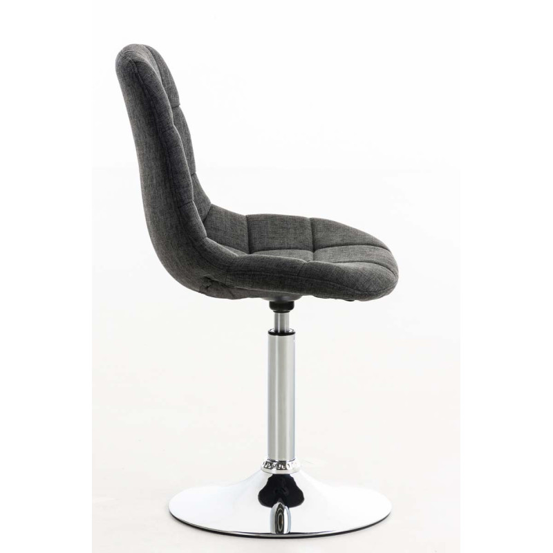 Chaise Emil en tissu gris foncé